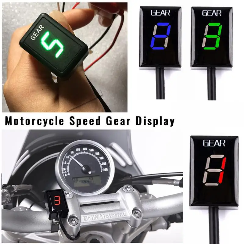 

For Honda Series Motorcycle LED Level ECU Plug Mount Speed Gear Digital Display Indicator Speedometer