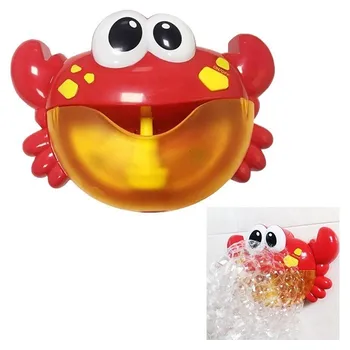 

Kids Toy Cute Bubble Maker 12 Classic Music Toys Baby Children Bath Bubble Machine Big Crab Automatic Bubble Maker Bath Toys