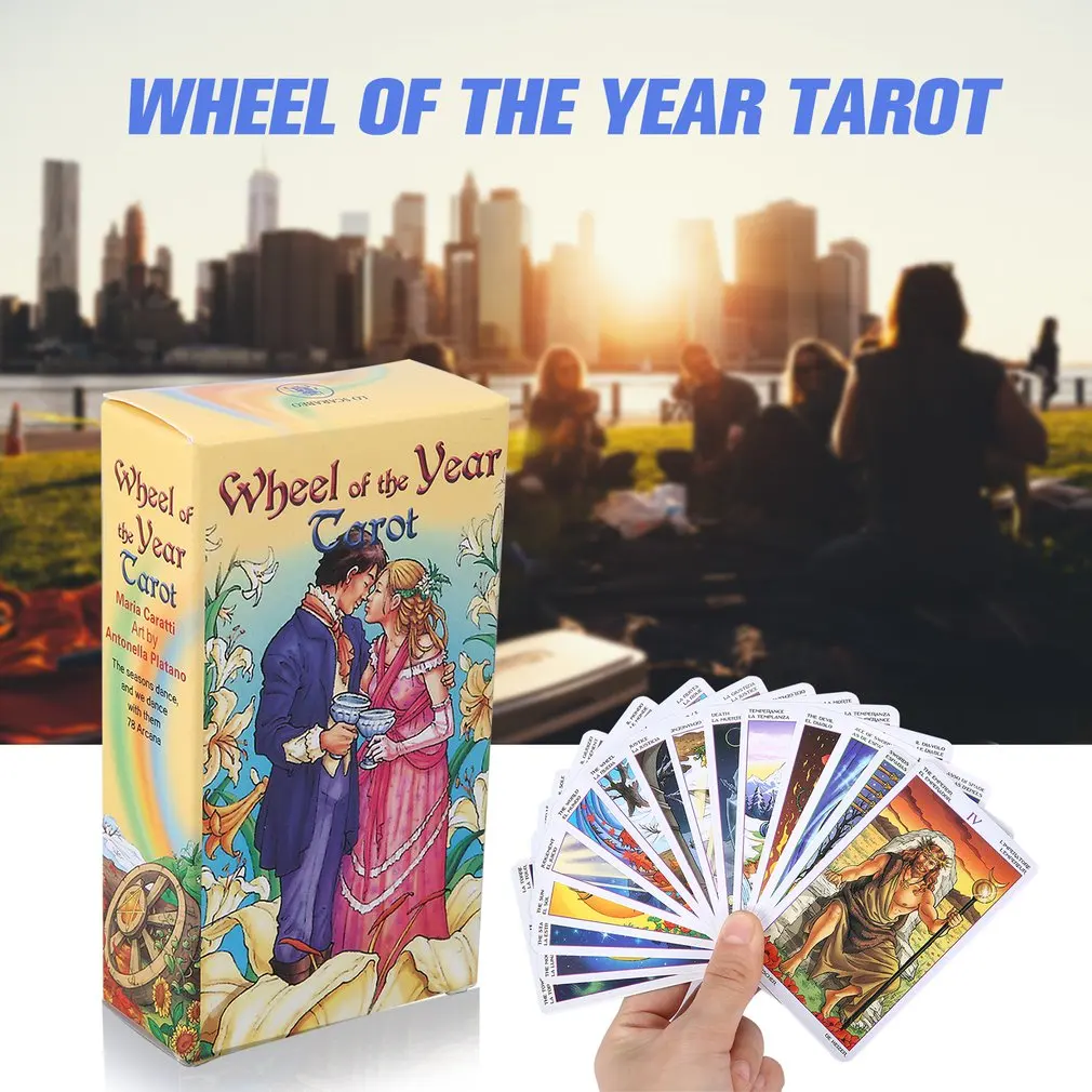 

Wheel Of The Year Tarot Read Fate Tarot Card Game For Personal Use Board Game A 78-card Deck And Guidebook