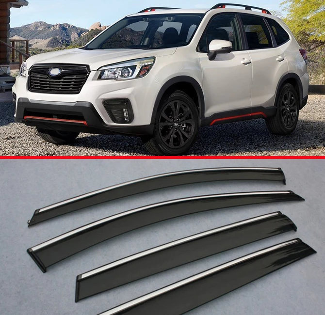 Защитное стекло от дождя/солнца на окна 4 шт. для Subaru Forester SK 2018 2019 | Автомобили и
