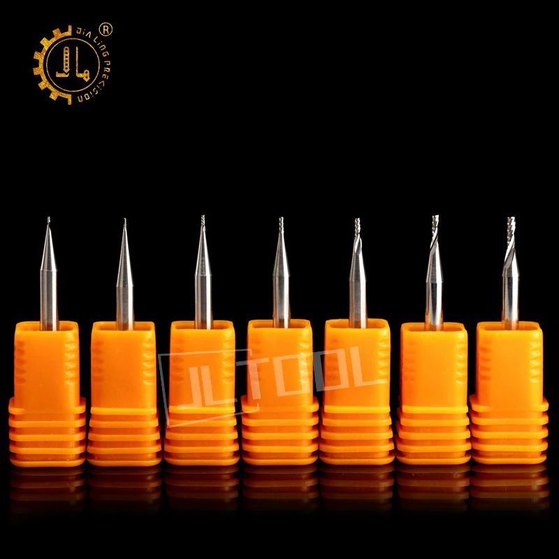 

JIALING 1pc 0.1mm Cnc milling cutter router bits for wood engraving bits cnc cutting bits end mill