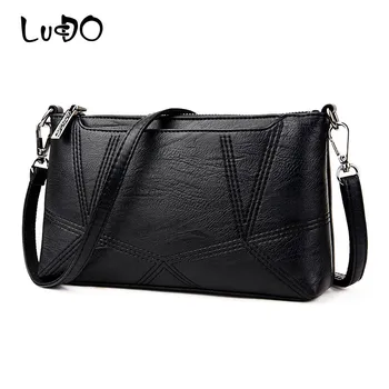 

LUCDO New Luxury Women Handbags Designer High Quility Patchwork Leather Shoulder CrossBody Messenger Bag Ladies Day Clutches Sac