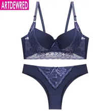 Женские сексуальные кружевные бюстгальтеры и трусики, топ с эффектом пуш-ап, комплекты с бюстгальтером, черный бюстгальтер, синие трусы, красное нижнее белье, комплект нижнего белья