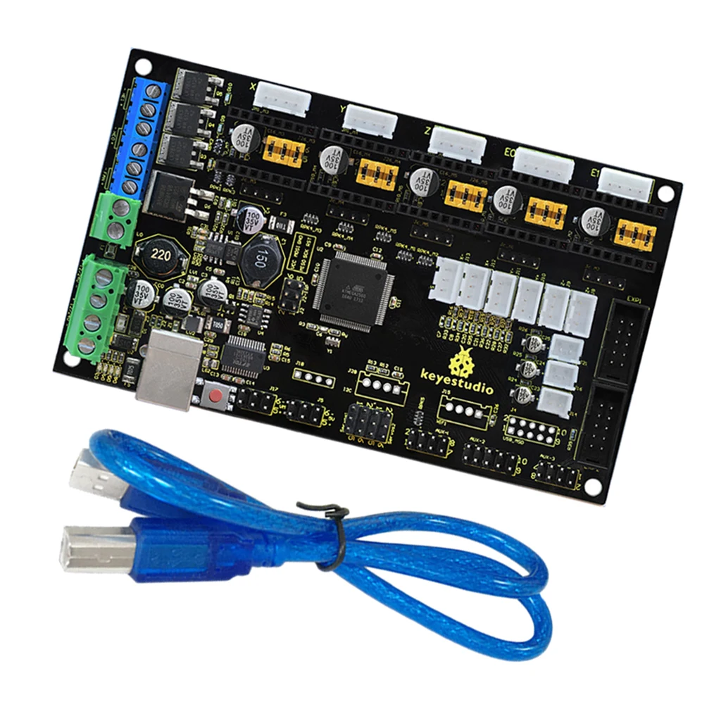 

Keyestudio MKS Gen V1.4 3D Printer Control Board RAMPS 1.4 PCB + USB Cable