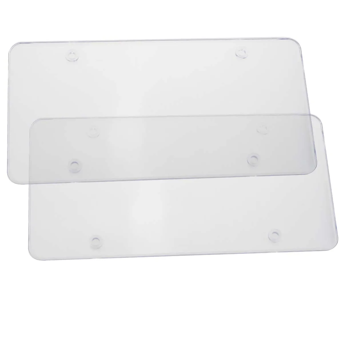 Buy 2x Clear License Plate Frames Cover Bug Shield Tag