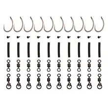 Снасти готовые привязанные Ронни Риги(упаковка из 10)-Карп всплывающие грубой рыбалки колючей 6