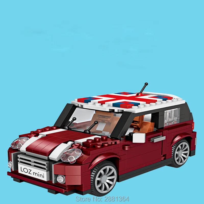 

LOZ 1111 Mini Cooper Car Model 1:24 Magic Diamond 492Pcs Building Educational Block Bricks Toys Gifts Compatible with kid brick