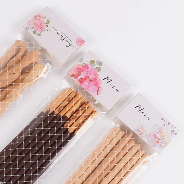 

15 PCS Candy Bag Plastic Clear Flower Chocolate Cookie Sticks Packing Bags Kids Birthday Party Gift Bag Wedding Decoration Baby