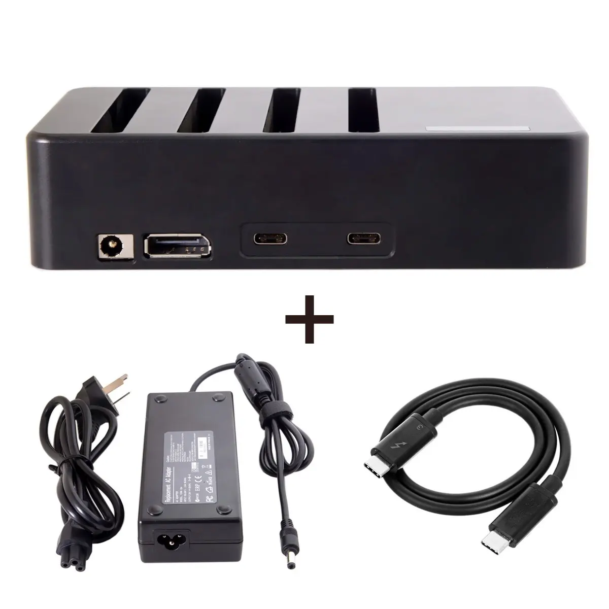 

Power cable Thunderbolt 3 to 4 SATA 6Gbps HDD SSD Hard Disk Raid Docking Convert Case Cartridge with Thunderbolt 50cm Cable