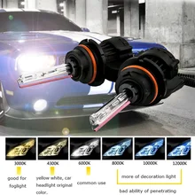35 Вт/55 Вт H4 Bi xenon H4-3 H13-3 биксенон H4 Hi/короче спереди и длиннее сзади) биксенон 4300 K 6000 k 8000 k 12В 55 Вт H13 bi-xenon hid Xenon комплект H4 лампы для передних фар