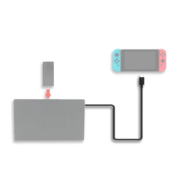 

10Gbps Rate Transmission 1m Extension Data Charging Cable Extender for Nintendo Switch TV Dock / For Switch Pro Handle