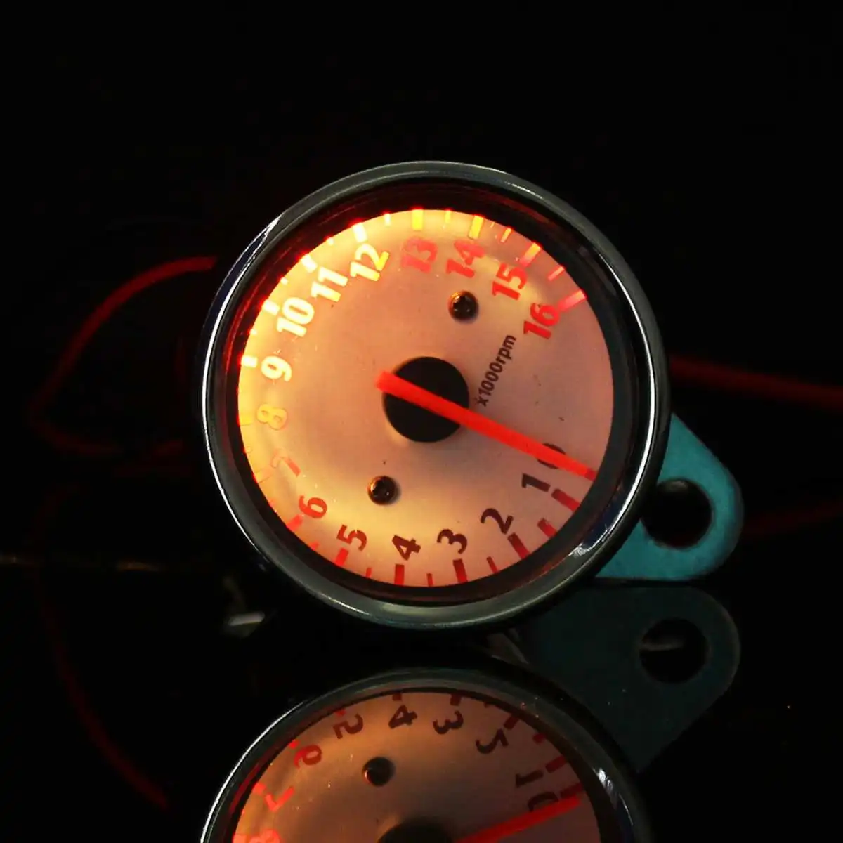 Для мотоцикла 1 2 3 цилиндра 12V светодиодный Спидометр Тахометр Датчик 16000