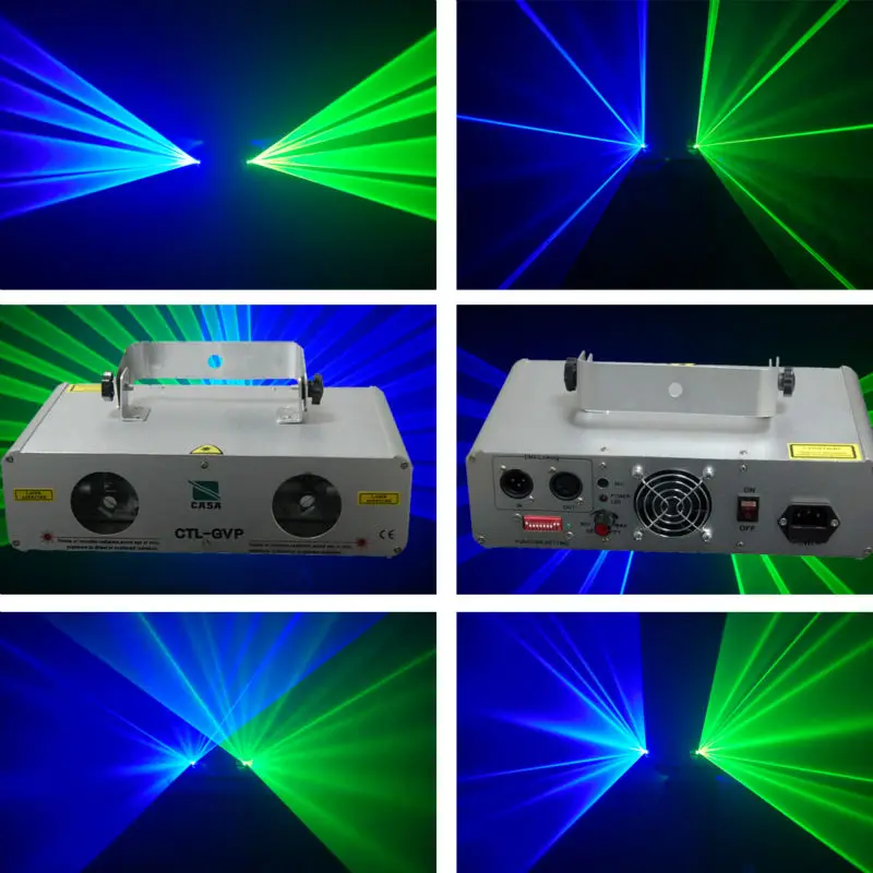 

360mW 400 Beam Laser Green Blue Colors Stage Light Sound Effect Dj Lighting Equipment