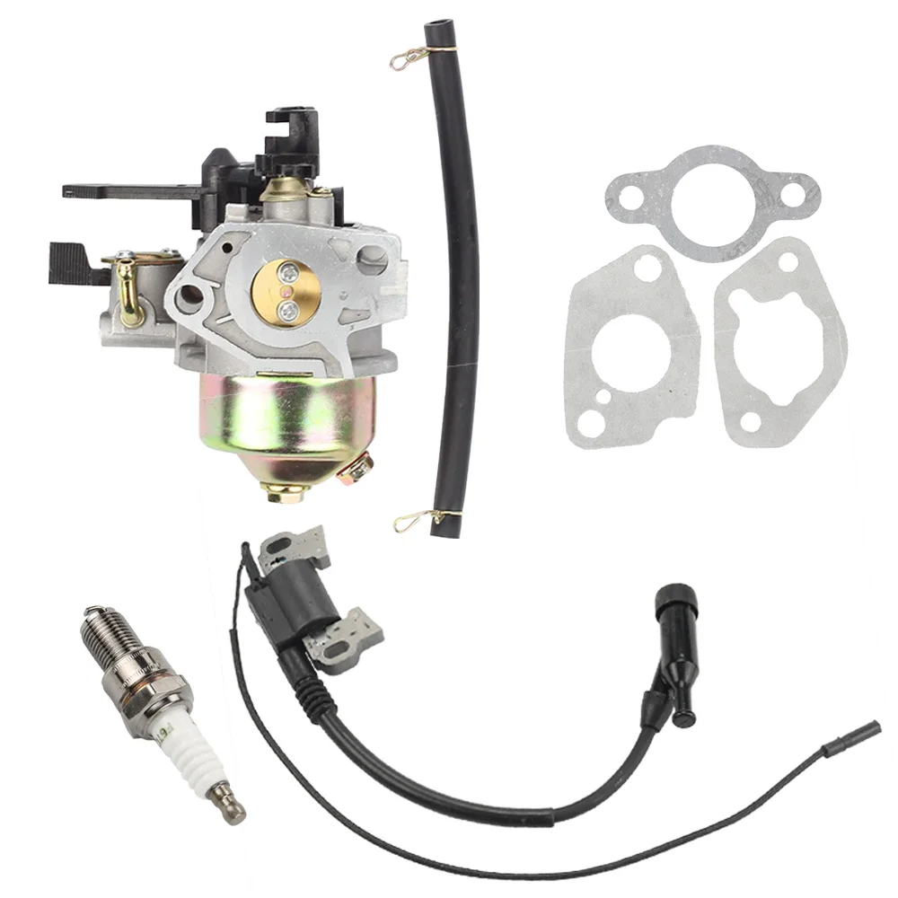 Carburetor Carb Ignition Coil Spark Plug Gasket For Honda GX240 GX270