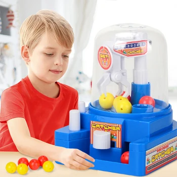 

Children Mini Crane Claw Game Grabber Pretend & Play Educational Toy Board Game - Color Random (Red/Blue/Yellow)