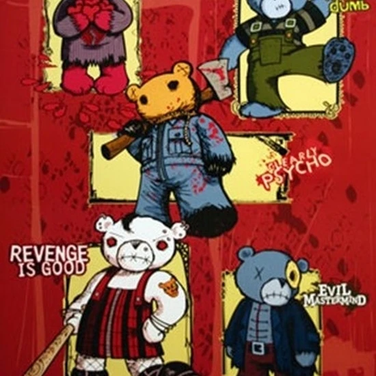Ламинированный плакат Teddy Scares (24x36)|Таблички и знаки| |