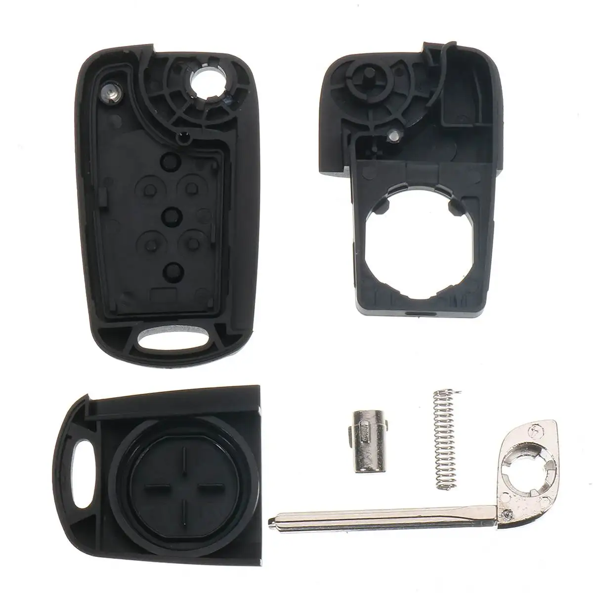 

3 Buttons Remote Folding Key Shell Case Uncut Blade For Hyundai I20 I30 IX35 I35