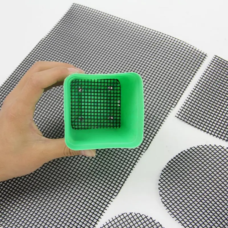 

Flower Pot Mesh Pad Square Bottom Grid Mat Prevent Soil Loss Leak-Proof Breathable Net Garden Hole Screens