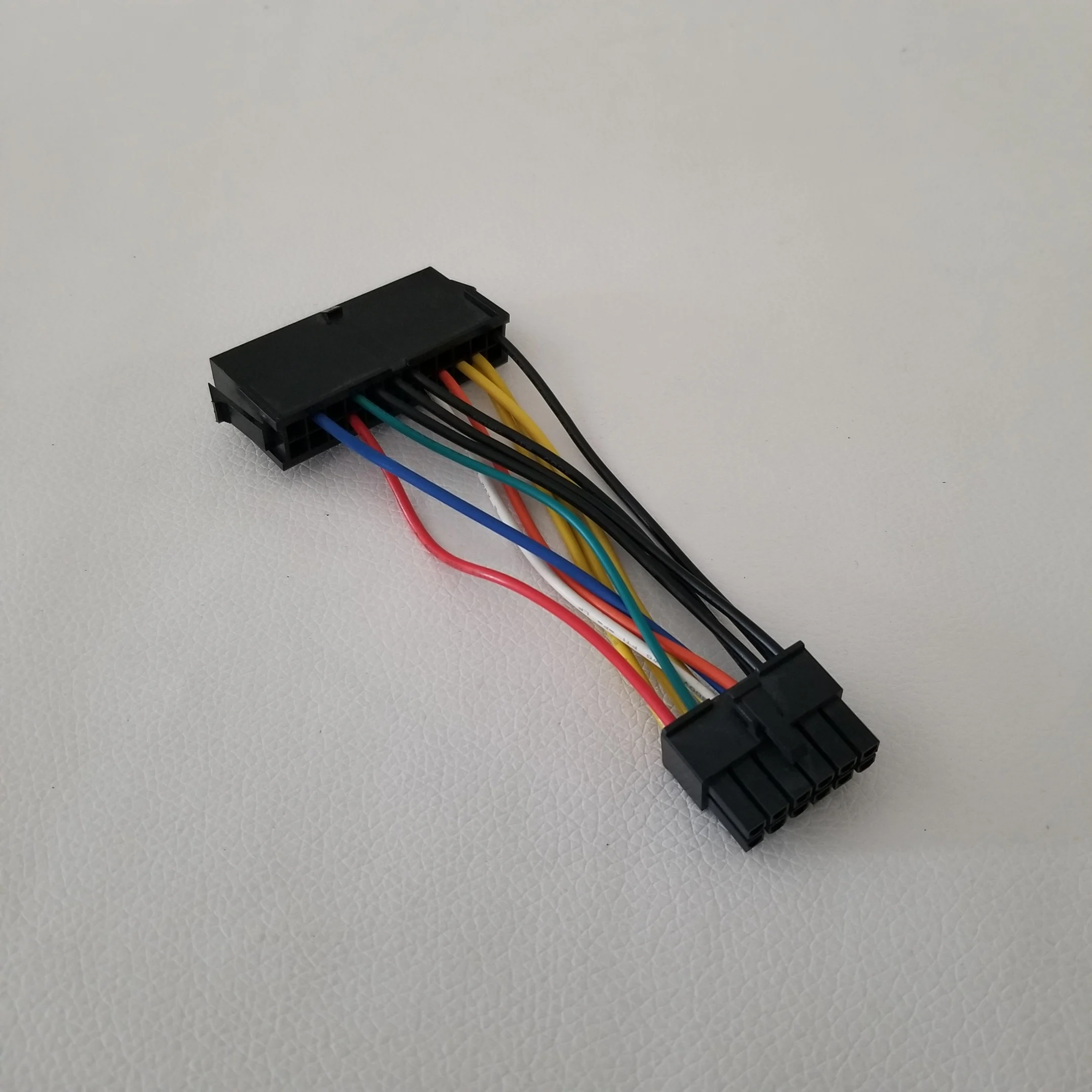 24Pin إلى 12Pin الإناث إلى الذكور محول الطاقة تمديد سلك كابل ل أيسر Q87H3 مؤسس تسينغهوا PC الهيكل امدادات الطاقة 10 سنتيمتر