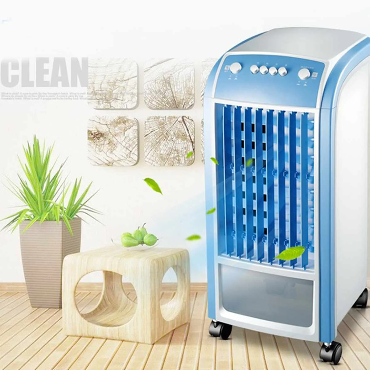 

Portable Air Cooler Unit 4L 80W & Remote Control Flow Swing Conditioning Fan Home Evaporative Air Cooler Air Conditioning Fan