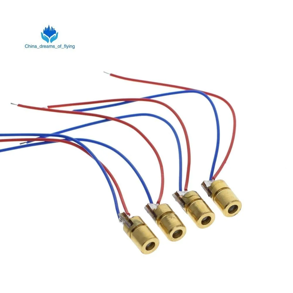 TZT 1 шт. 5 в 650 нм 5 мВт Регулируемый лазерный диодный модуль красный прицел Медная головка мини лазерная указка