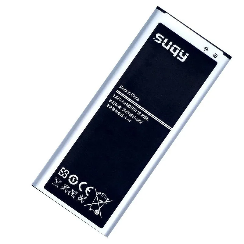 

Suqy 3240mAh EB-BN910BBE Li-ion Battery For Samsung Galaxy Note 4 N910F N910H No NFC Replace Phone Batteries Accumulator Bateria
