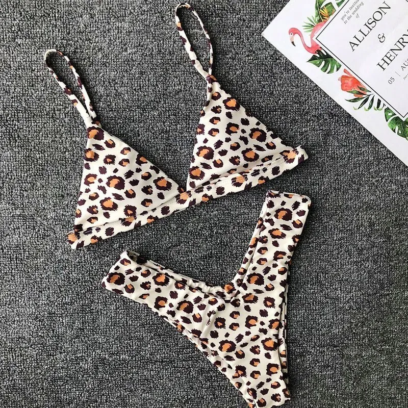 PFFLOOK летний Леопардовый Однотонный женский костюм из двух предметов 2019