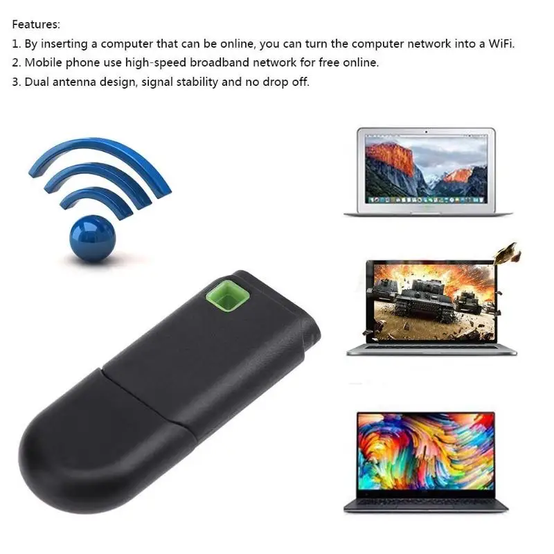 

USB 300M Mini WiFi Repeater Wireless Amplifier Network Router Expander Signal Booster for Mobile Phone Tablet PC Computer