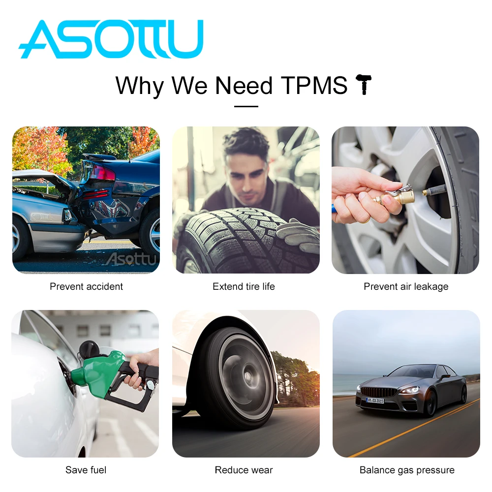 Автомобильный TPMS система мониторинга давления в шинах для Android радио плеер 433 92
