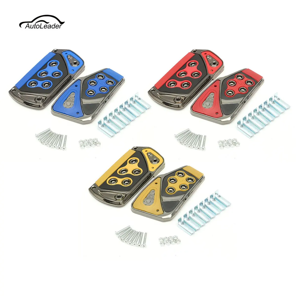 

2pcs Non-Slip AT Automatic Transmission Car Brake Clutch Accelerator Foot Pedal Cover