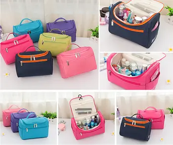 

Multi style Cosmetic Bag Portable Beauty Makeup Case Zipper Solid Convenient Makeup Bag Vanity Carry Toiletry Bag Bag Organizer