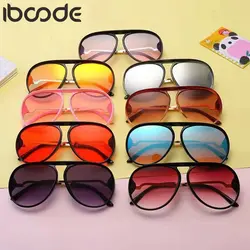 Iboode 2019 новые детские солнцезащитные очки мальчики девочки солнцезащитные очки металлический каркас детей Детские очки UV400 оттенки очки