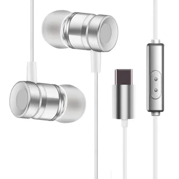 

50pcs In-Ear Earphone Type-c 3.0 Headset Stereo Sound With Mic Earphones For Samsung Xiaomi LeTV Mobile Phone MP3 MP4
