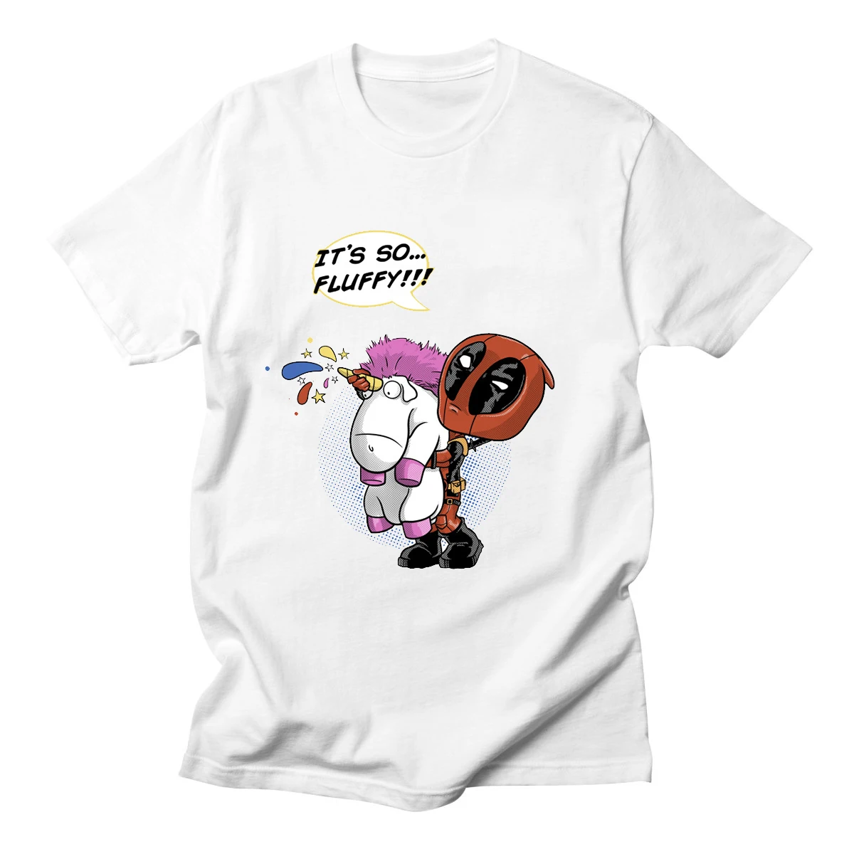 Deadpool T Shirt Fashion Marvel Anime T-shirt Men Clothing Male S-3XL White Top Tees Short Sleeve T-Shirts Tops Tees