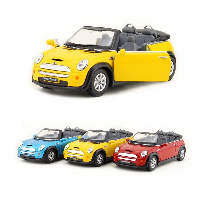 

Free Shipping/KiNSMART Toy/Diecast Model/1:28 Scale/Mini Cooper S Convertible/Pull Back Car/Educational Collection/Gift/Children