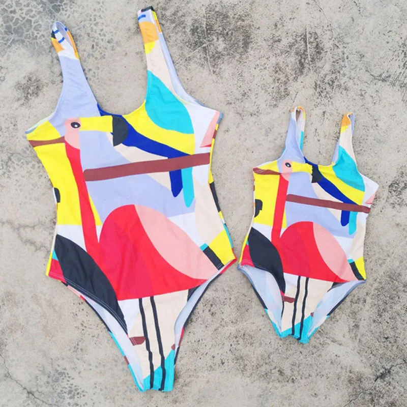

Mother Daughter Swimwear Dad Son Beach Shorts Lover Clothes Family Look Matching Beachwear Couple Costume Mommy And Me Swimsuits