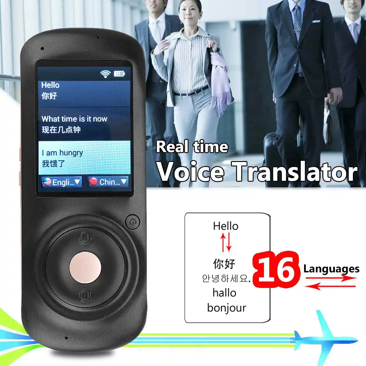 

Instant Smart Voice Translator 16 Language Portable Real Time Traductor Abroad Translation Travel Learn Business Meeting Outdoor