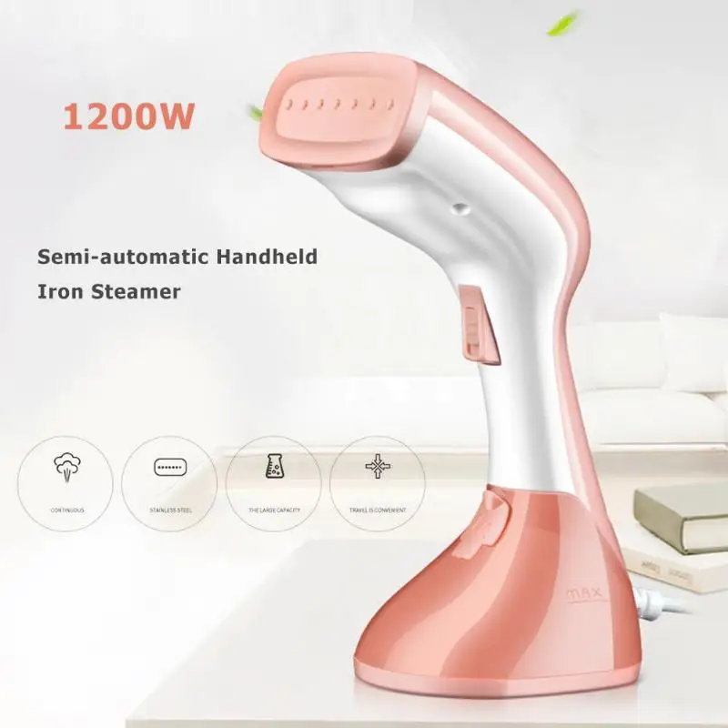 

240mL Handheld Semi-automatic Iron Steamer Garment Steam Irons Fast-Heat for Home Travelling Portable Steam Iron 1200W