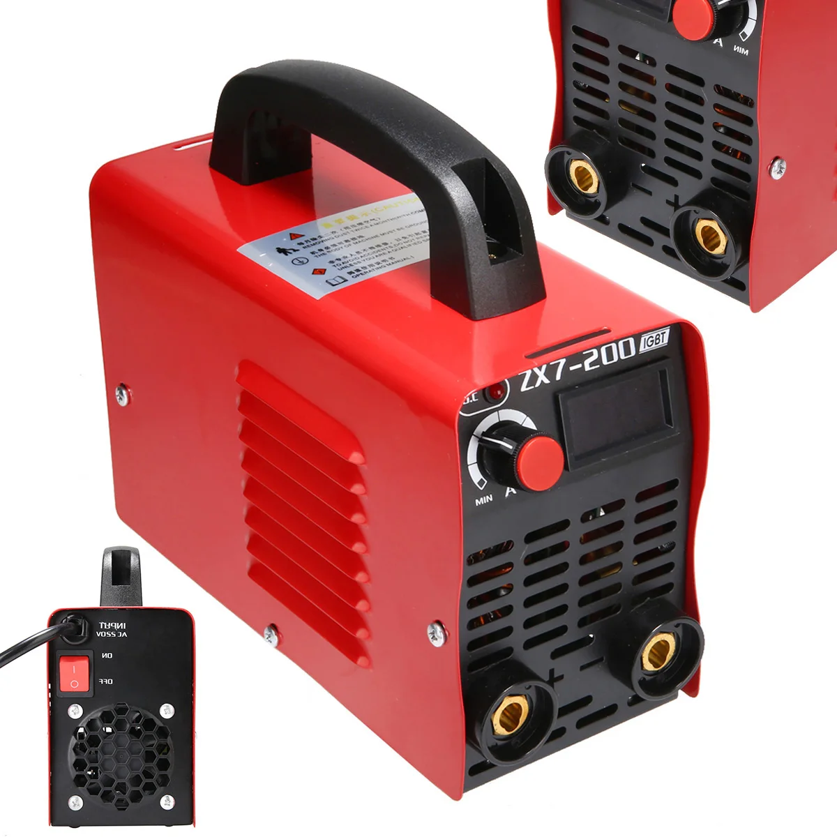 

Red Inverter Welding Machine 220V 10-200A 4000W Handheld MMA IGBT Inverter Electric ARC Welding Machine
