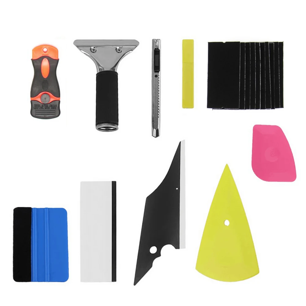 

Window Tint Tool Kit Vinyl Car Wrap Stickers Tool Set Flannelette Tinting Film Cutter Scraper Auto Car Accessories