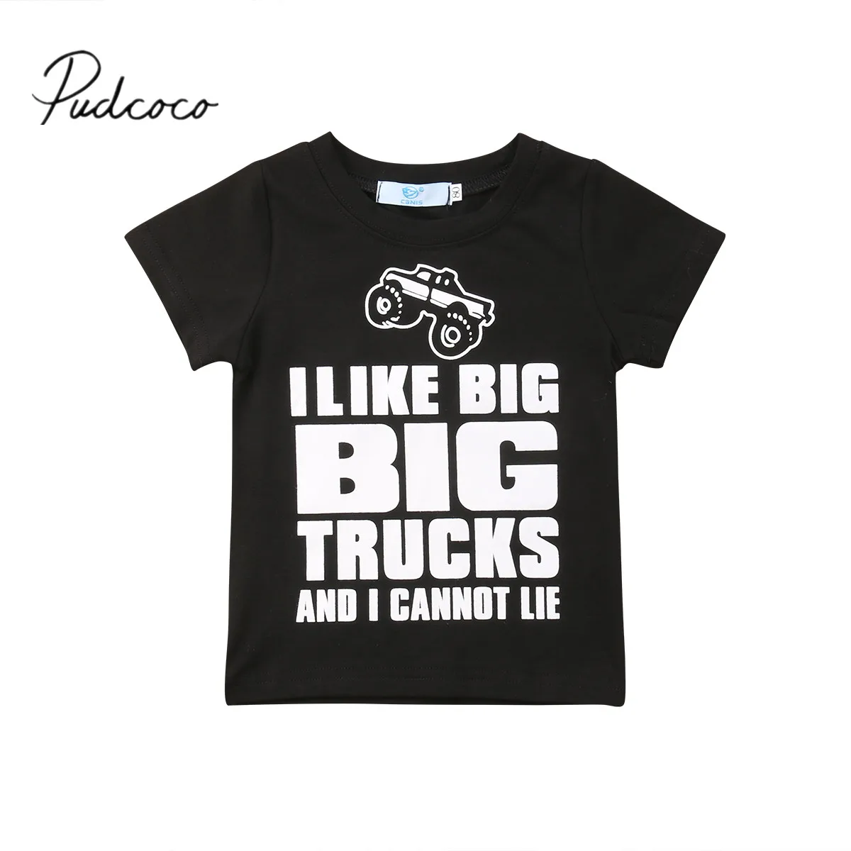 

I like Big Trucks and I cann't Lie Print Short sleeve Baby Boy Graphic Tees