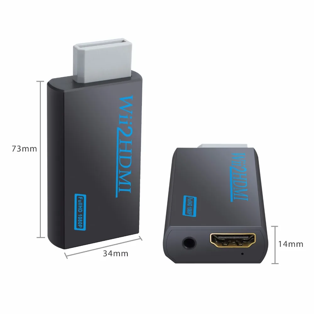 ESYNiC для wii в HDMI конвертер адаптер FullHD 1080P 720P 2HDMI 3 5 мм разъем стерео аудио адаптер| |