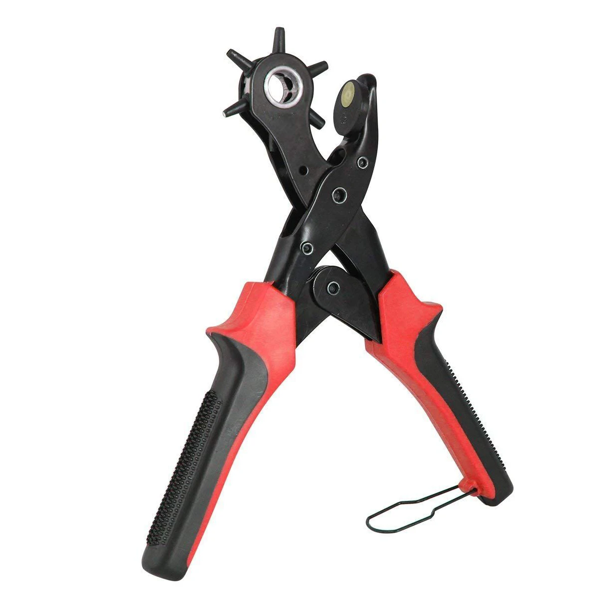 Hole Punch, (Full Set) Belt Hole Puncher, Heavy Duty Revolving Punch Plier Tool with Punch