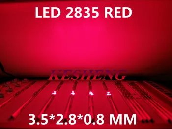 

12-20LM 2835 Red SMD LED 0.2W high bright light emitting diode chip leds 620-625NM PLCC-2 60Ma SMD/SMT 3528 Red 2000PCS