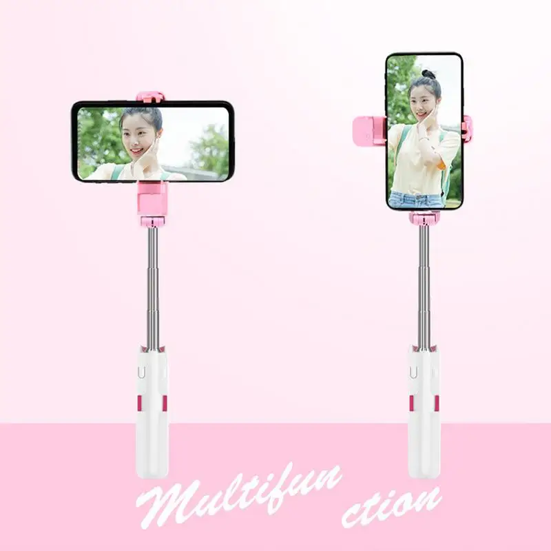 New Portable Selfie Stick Cute With Adjustable Height Photo Live Tracing For Apple For Android Mobile Phone Mini Selfie Stick