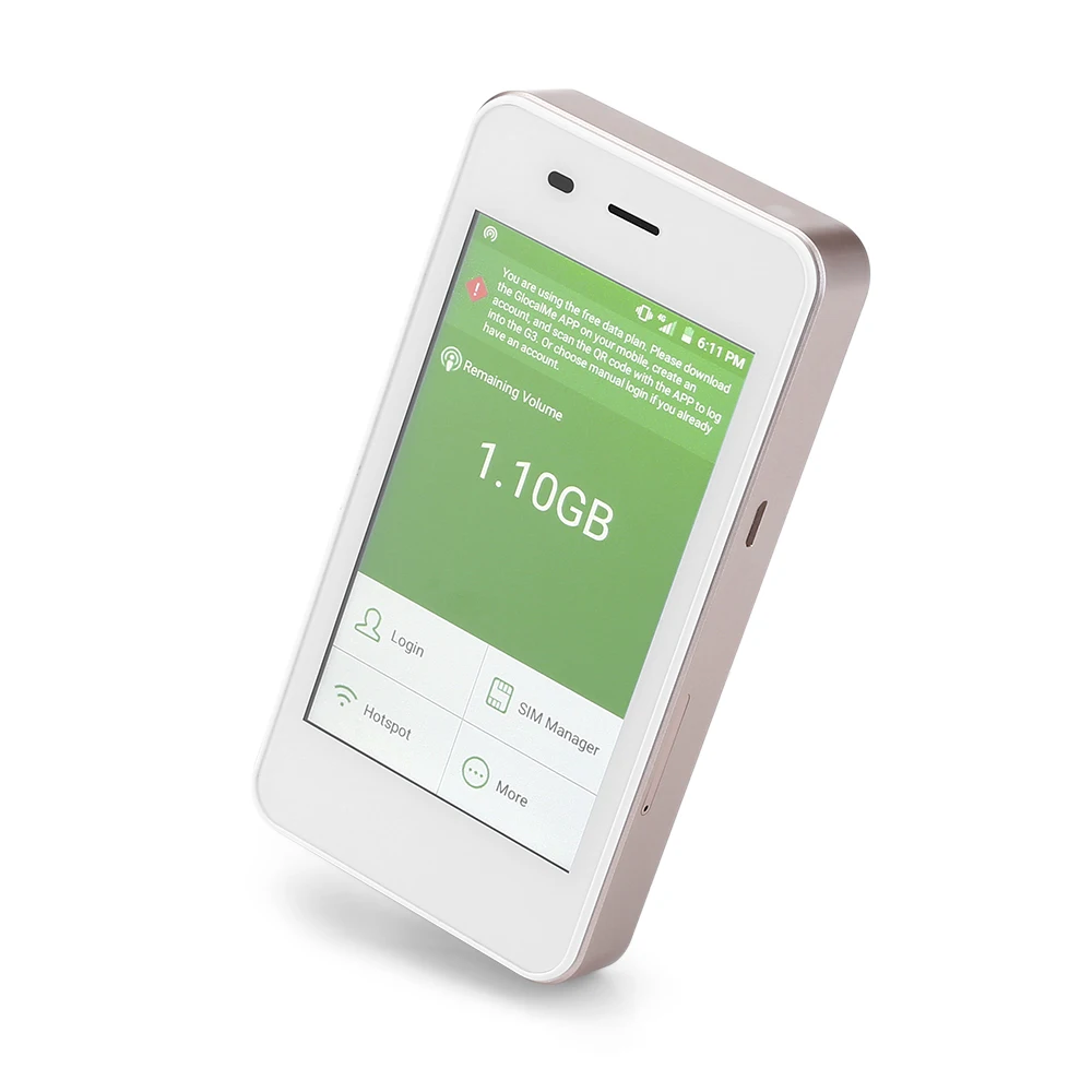 GlocalMe G1611 G3 4G Беспроводной глобальной маршрутизатор Wi Fi терминал данных во всем