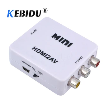 

KEBIDU HDMI to RCA AV/CVSB L/R Video Converter Mini Audio Video Converter HD Box 1080P HDMI To AV HDMI2AV Adapter Free Drivers