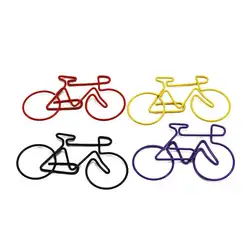 Велосипед скрепки велосипед металлические карты Зажимы для папок Pack (случайный цвет) 50 шт