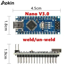 Для Arduino Nano Mini USB с Загрузчиком для Arduino nano 3,0 контроллер для Arduino CH340 USB драйвер 16 МГц Nano v3.0 ATMEGA328
