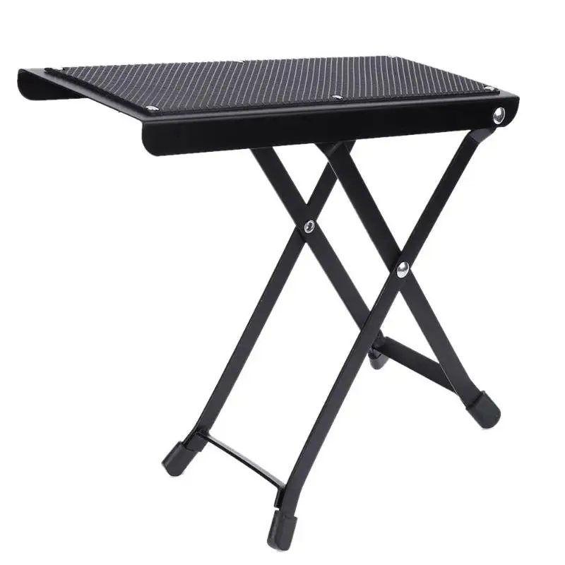 Foldable Guitar Pedal Anti-Slip Guitar Foot Rest Stool 4 Adjustable Height Levels Black Guitar Accessories Parts Foldable Guitar Pedal Anti-Slip Guitar Foot Rest Stool 4 Adjustable Height Levels Black Guitar Accessories Parts